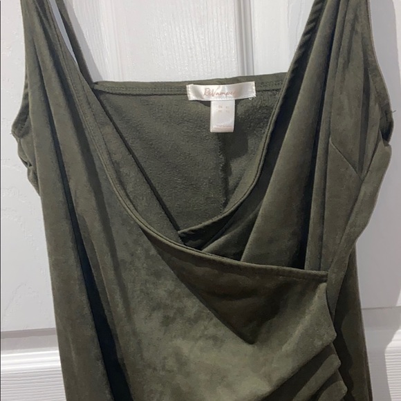 Hunter green wrap dress - Picture 3 of 4